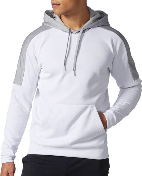 adidas hoodie white male.